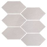 Clay Arabesque 4" x 8" Picket - Rustic White