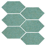 Clay Arabesque 4" x 8" Picket - Sea Foam Green Matte