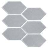 Clay Arabesque 4" x 8" Picket - Silver Shadow