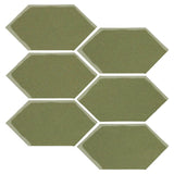 Clay Arabesque 4" x 8" Picket - Spanish Moss