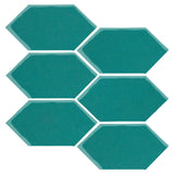 Clay Arabesque 4" x 8" Picket - Teal
