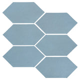 Clay Arabesque 4" x 8" Picket - Turquoise