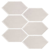 Clay Arabesque 4" x 8" Picket - White