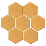 Clay Arabesque 6" Hexagon Glazed Ceramic Tile - Caramel Matte