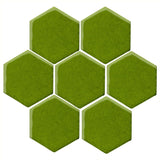 Clay Arabesque 6" Hexagon Glazed Ceramic Tile - Evergreen