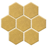 Clay Arabesque 6" Hexagon Glazed Ceramic Tile - Gold Rush