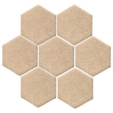 Clay Arabesque 6" Hexagon Glazed Ceramic Tile - Matte Linen
