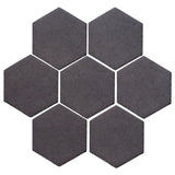 Clay Arabesque 6" Hexagon Glazed Ceramic Tile - May Gray