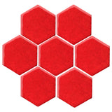 Clay Arabesque 6" Hexagon Glazed Ceramic Tile - Tomato