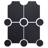 Clay Arabesque Alcazaba 7"x9" Tile Set Black Diamond