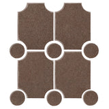 Clay Arabesque Alcazaba 7"x9" Tile Set Winter Gray Matte