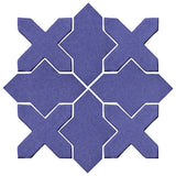 Clay Arabesque Alcazar Glazed Ceramic Tile - Spanish Lavender Matte