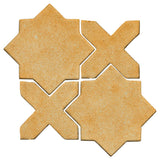 Clay Arabesque Aragon Glazed Ceramic Tile - Dijon Mustard Matte