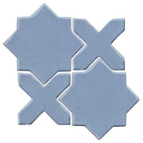 Clay Arabesque Aragon Glazed Ceramic Tile - Frost