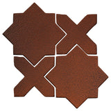 Clay Arabesque Aragon Glazed Ceramic Tile - Leather