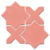 Clay Arabesque Aragon Glazed Ceramic Tile - Peach pie