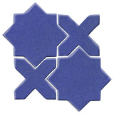 Clay Arabesque Aragon Glazed Ceramic Tile - Periwinkle