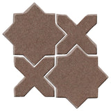 Clay Arabesque Aragon Glazed Ceramic Tile - Winter Gray