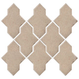Clay Arabesque Castille Glazed Ceramic Tile - Bone