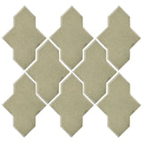 Clay Arabesque Castille Glazed Ceramic Tile - Celadon
