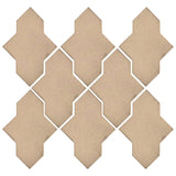 Clay Arabesque Castille Glazed Ceramic Tile - Matte Linen