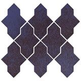 Clay Arabesque Castille Glazed Ceramic Tile - Persian Blue