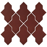 Clay Arabesque Castille Glazed Ceramic Tile - Pueblo Red