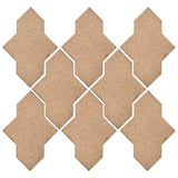 Clay Arabesque Castille Glazed Ceramic Tile - Sandstone Matte