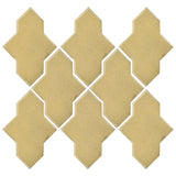 Clay Arabesque Castille Glazed Ceramic Tile - Vanilla Pudding