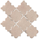 Clay Arabesque Cordova Tile - Alabaster