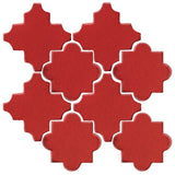 Clay Arabesque Cordova Tile - Apple