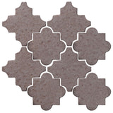 Clay Arabesque Cordova Tile - Ash