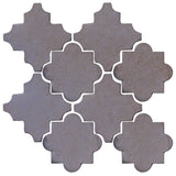 Clay Arabesque Cordova Tile - Black & Blue