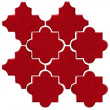 Clay Arabesque Cordova Tile - Cherry Red 202c