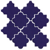 Clay Arabesque Cordova Tile - Cobalt 2758c