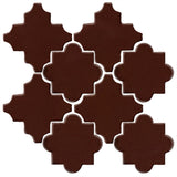 Clay Arabesque Cordova Tile - Dark Roast 476c