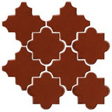 Clay Arabesque Cordova Tile - Mahogany 478c