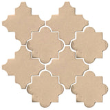 Clay Arabesque Cordova Tile - Matte Linen 4685c