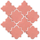 Clay Arabesque Cordova Tile - Peach Pie