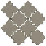 Clay Arabesque Cordova Tile - Pewter Matte 418u