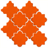 Clay Arabesque Cordova Tile - Pumpkin 1585c