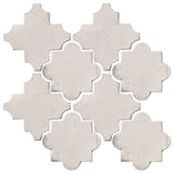 Clay Arabesque Cordova Tile - White