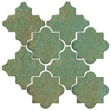 Clay Arabesque Cordova Tile - patina Matte 563u