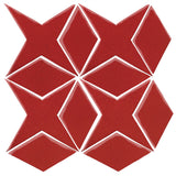 Clay Arabesque Granada Tile - Apple