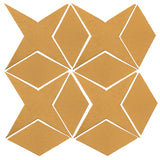Clay Arabesque Granada Tile - Caramel Matte 7403u