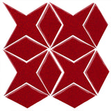 Clay Arabesque Granada Tile - Cherry Red 202c