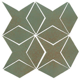 Clay Arabesque Granada Tile - Chrome