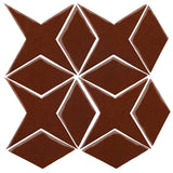 Clay Arabesque Granada Tile - Cinnamon 7581c