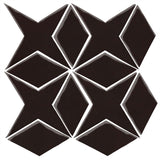 Clay Arabesque Granada Tile - Classic Black