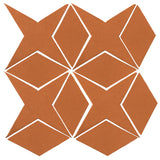 Clay Arabesque Granada Tile - Fawn Brown Matte 470u